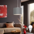 Eglo - LED Lustr na lanku TUNJA 1xE27/60W/230V šedá