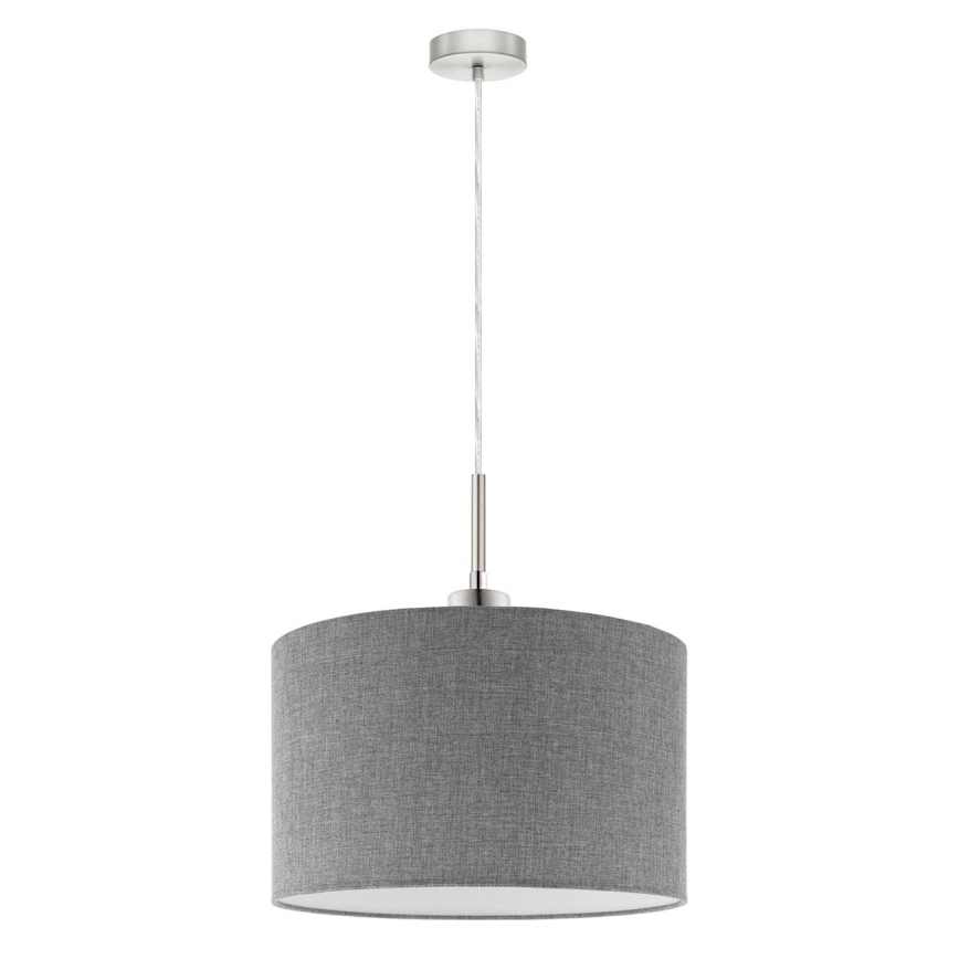Eglo - LED Lustr na lanku TUNJA 1xE27/60W/230V šedá