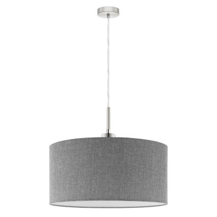 Eglo - LED Lustr na lanku TUNJA 1xE27/60W/230V šedá