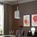 Eglo - LED  Lustr na lanku TUNJA 1xE27/60W/230V šedá