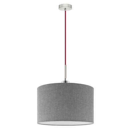 Eglo - LED  Lustr na lanku TUNJA 1xE27/60W/230V šedá