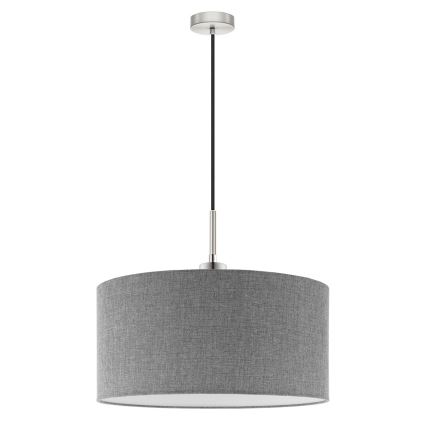 Eglo - LED  Lustr na lanku TUNJA 1xE27/60W/230V šedá