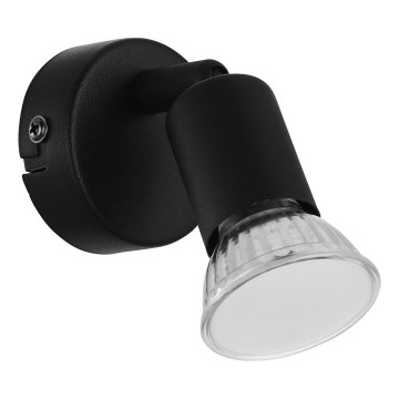 Eglo - LED Nástěnné bodové svítidlo 1xGU10/2,8W/230V 3000K černá
