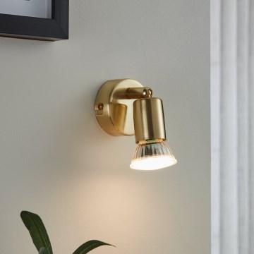 Eglo - LED Nástěnné bodové svítidlo 1xGU10/2,8W/230V 3000K zlatá