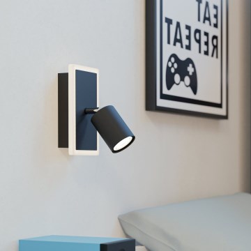 Eglo - LED Nástěnné bodové svítidlo LED/7W/230V černá