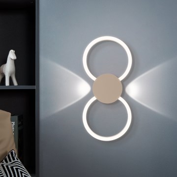 Eglo - LED Nástěnné svítidlo LED/20W/230V + LED/0,91W béžová