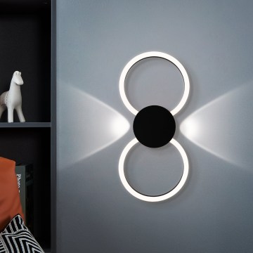 Eglo - LED Nástěnné svítidlo LED/20W/230V + LED/0,91W černá