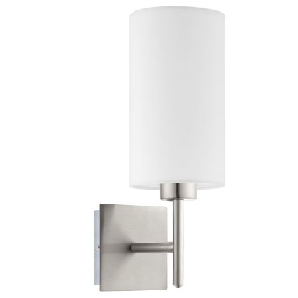 Eglo - LED  Nástěnné svítidlo TUNJA 1xE27/60W/230V matný chrom/bílá