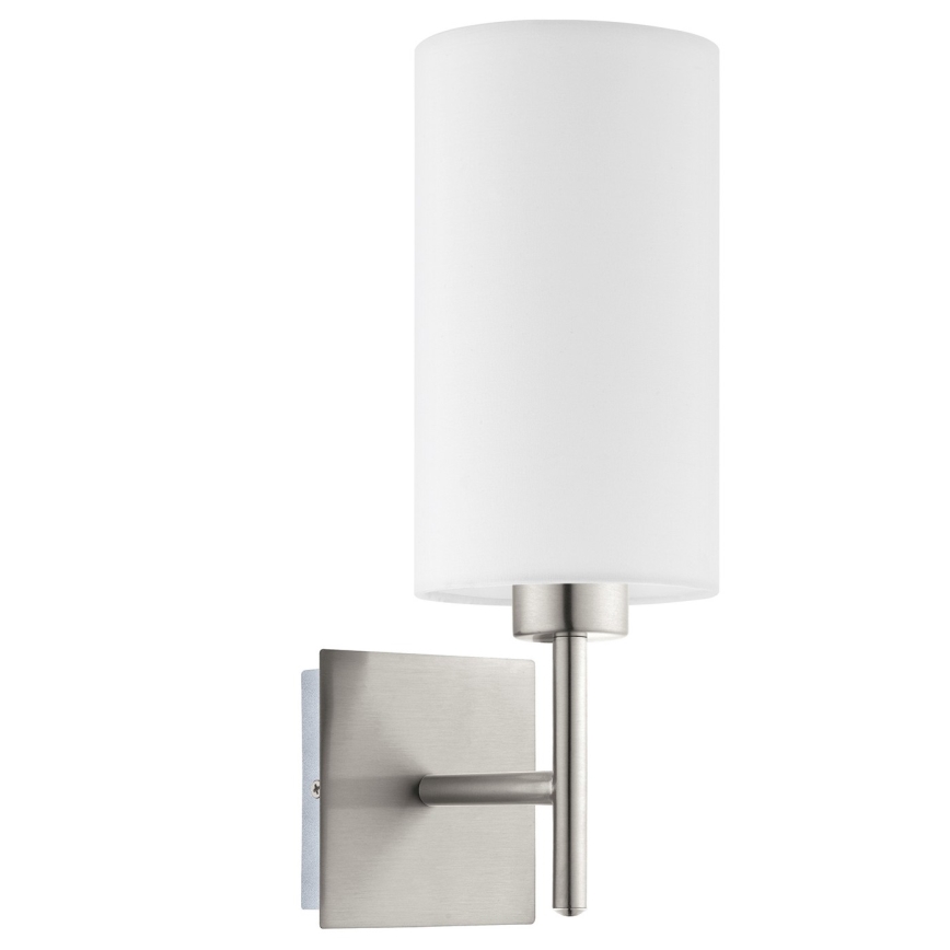 Eglo - LED  Nástěnné svítidlo TUNJA 1xE27/60W/230V matný chrom/bílá