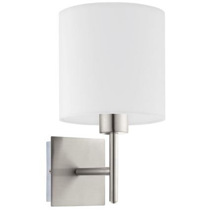 Eglo - LED  Nástěnné svítidlo TUNJA 1xE27/60W/230V matný chrom/bílá