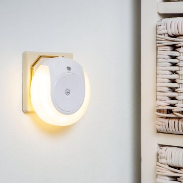 Eglo - LED Noční světlo se senzorem soumraku 2xLED/0,4W/230V 3000K