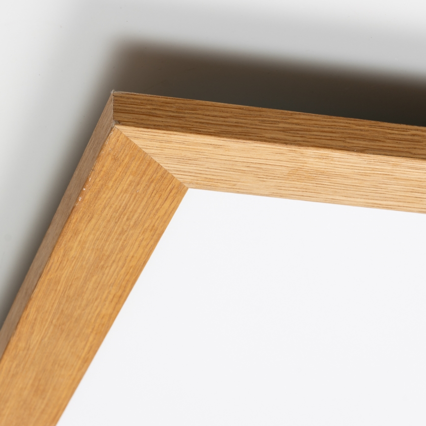 Eglo - LED Přisazený panel SALOBRENA WOOD LED/31W/230V 64x64 cm hnědá