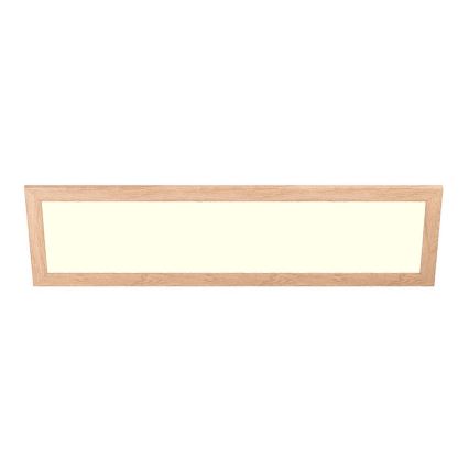 Eglo - LED Přisazený panel SALOBRENA-RW WOOD LED/34W/230V 2700/4000K 124x34 cm hnědá