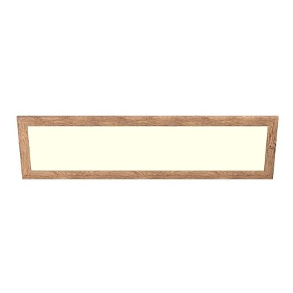 Eglo - LED Přisazený panel SALOBRENA-RW WOOD LED/34W/230V 2700/4000K 124x34 cm hnědá