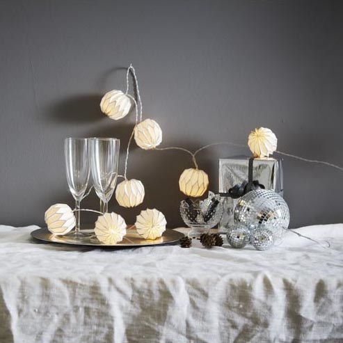 Eglo - LED řetěz 10xLED/3xAA 2,75m bílá/stříbrná