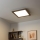 Eglo - LED RGB Stmívatelný přisazený panel SALOBRENA-C WOOD LED/24W/230V 2700-6500K 49,5x49,5 cm tmavě hnědá + dálkové ovládání