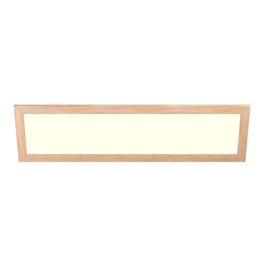 Eglo - LED RGBW Stmívatelný přisazený/podhledový panel SALOBRENA-C WOOD LED/34W/230V 2700-6500K 34x124 cm hnědá + dálkové ovládání