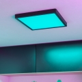 Eglo - LED RGBW Stmívatelné koupelnové stropní svítidlo LED/13,5W/230V 2700-6500K 29,5x29,5 cm IP44 černá
