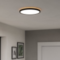 Eglo - LED RGBW Stmívatelné koupelnové stropní svítidlo LED/13,9W/230V 2700-6500K pr. 30 cm IP44 černá ZigBee