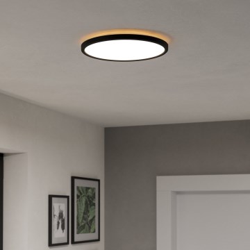 Eglo - LED RGBW Stmívatelné koupelnové stropní svítidlo LED/13,9W/230V 2700-6500K pr. 30 cm IP44 černá ZigBee