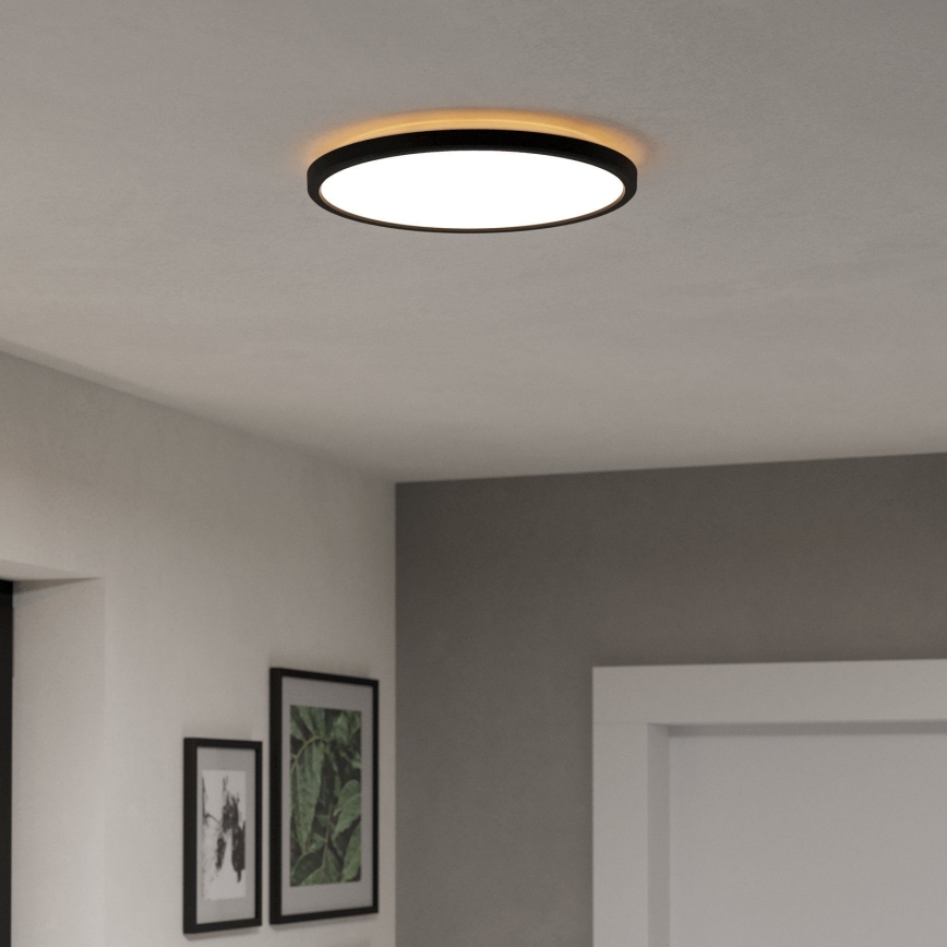 Eglo - LED RGBW Stmívatelné koupelnové stropní svítidlo LED/13,9W/230V 2700-6500K pr. 30 cm IP44 černá ZigBee