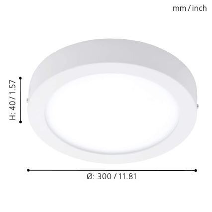 Eglo - LED RGBW Stmívatelné stropní svítidlo FUEVA-C LED/21W/230V