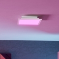 Eglo - LED RGBW Stmívatelné stropní svítidlo LED/14W/230V 2700-6500K 30x30 cm bílá