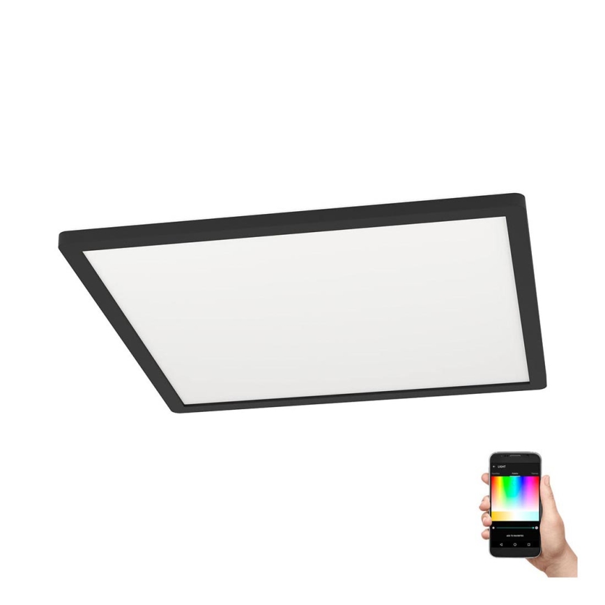 Eglo - LED RGBW Stmívatelné stropní svítidlo LED/16,5W/230V černá ZigBee