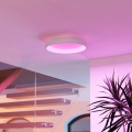Eglo - LED RGBW Stmívatelné stropní svítidlo LED/19,6W/230V 2700-6500K pr. 35 cm bílá