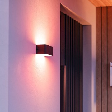 Eglo - LED RGBW Stmívatelné venkovní nástěnné svítidlo LED/10W/230V 2700-6500K IP55 černá