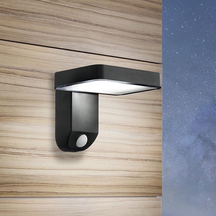 Eglo - LED Solární nástěnné svítidlo se senzorem LED/4,5W/3,7V 2200 mAh IP44