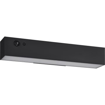 Eglo - LED Solární nástěnné svítidlo se senzorem LED/6,8W/3,7V 2000 mAh IP54 černá