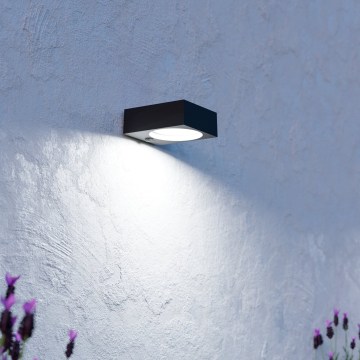 Eglo - LED Solární svítidlo se senzorem LED/6,5W/3,7V 2000mAh černá