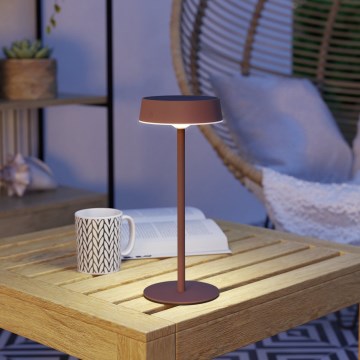 Eglo - LED Stmívatelná solární nabíjecí dotyková stolní lampa LED/3W/5V 3000-6000K 1800 mAh IP44 oranžová