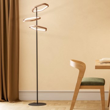 Eglo - LED Stmívatelná stojací lampa LED/20W/230V zlatá