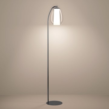 Eglo - LED Stmívatelná stojací lampa LED/7W/230V + LED/1,6W černý chrom