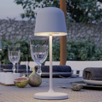 Eglo - LED Stmívatelná venkovní dotyková nabíjecí stolní lampa LED/1,8W/5V 2500/3000/4000K 2500 mAh IP54 šedá