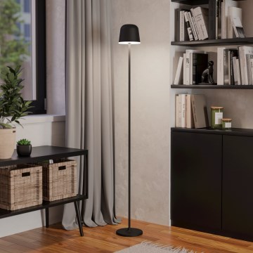 Eglo - LED Stmívatelná venkovní nabíjecí stojací lampa LED/4,3W/5V 2400/3000/4000K IP54 černá