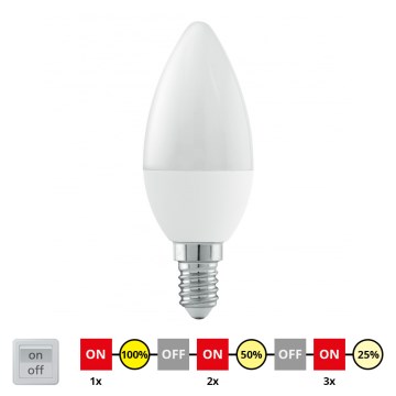 EGLO - LED Stmívatelná žárovka E14/6W/230V 3000K - STEPDIMMING