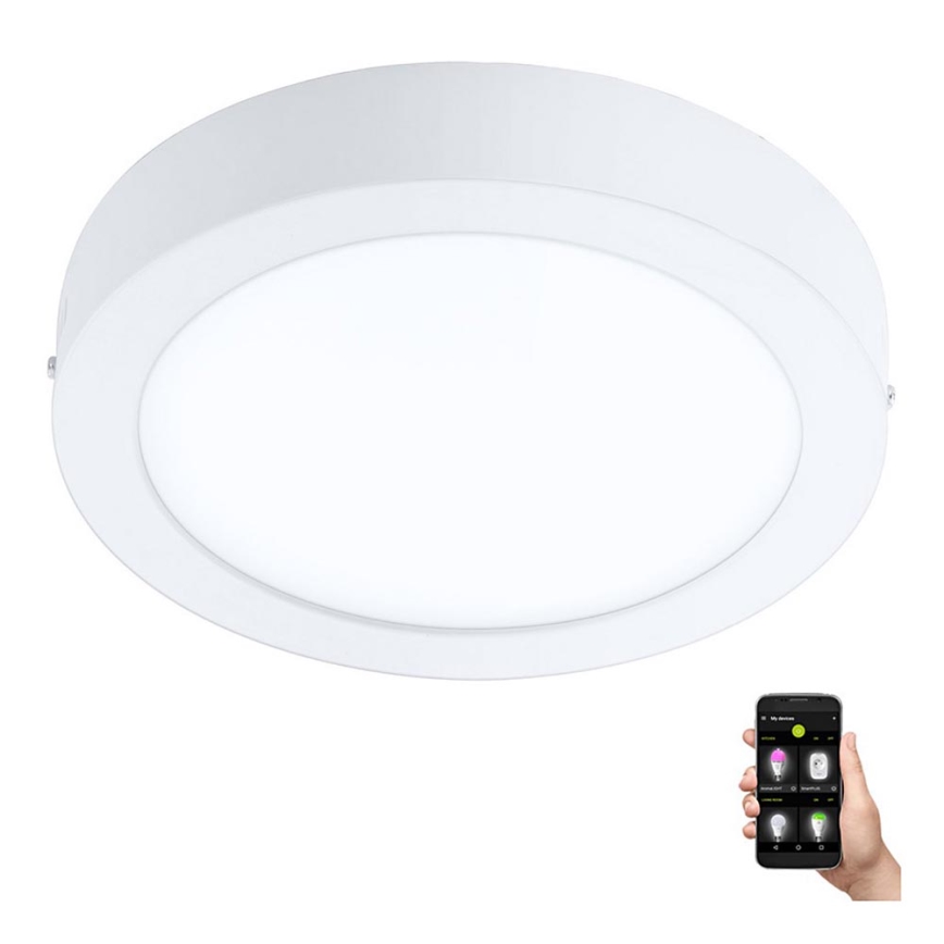 Eglo - LED Stmívatelné koupelnové stropní svítidlo LED/16,5W/230V 2700-6500K IP44 ZigBee pr. 21 cm