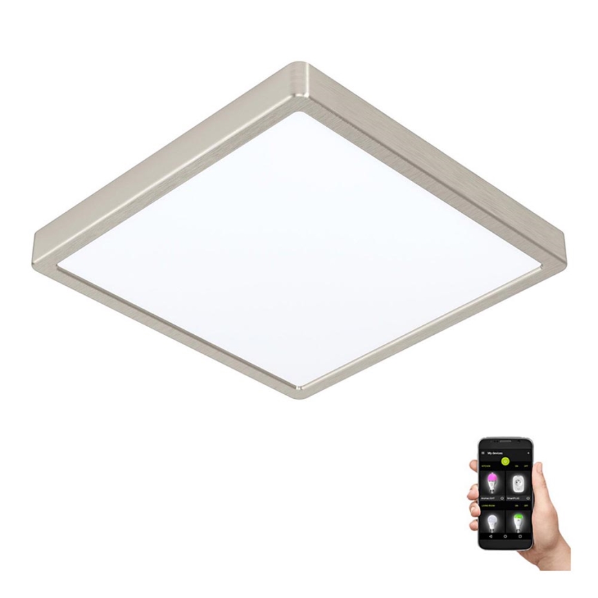 Eglo - LED Stmívatelné koupelnové stropní svítidlo LED/19,5W/230V 2700-6500K IP44 ZigBee 28,5x28,5 cm