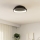 Eglo - LED Stmívatelné stropní svítidlo LED/12W/230V 2700-6500K černá + dálkové ovládání