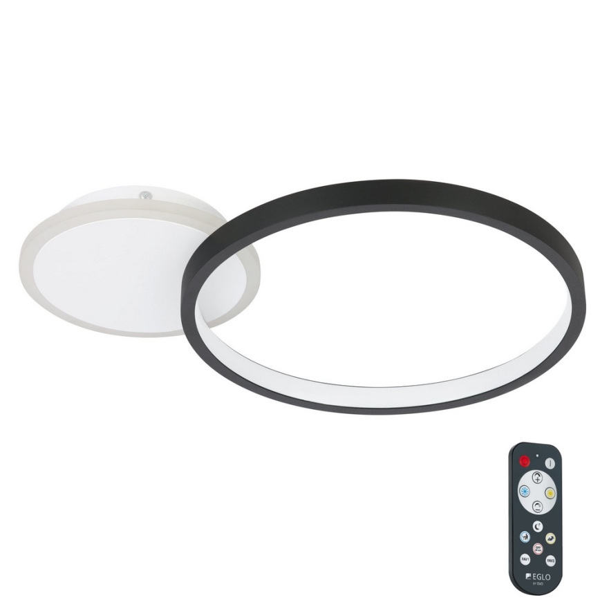 Eglo - LED Stmívatelné stropní svítidlo LED/15W/230V černá + dálkové ovládání