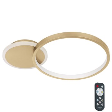 Eglo - LED Stmívatelné stropní svítidlo LED/15W/230V zlatá + dálkové ovládání