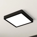 Eglo - LED Stmívatelné stropní svítidlo LED/17W/230V černá 21x21 cm