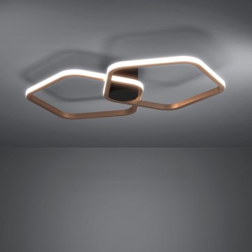 Eglo - LED Stmívatelné stropní svítidlo LED/20W/230V mosaz + dálkové ovládání