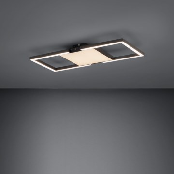 Eglo - LED Stmívatelné stropní svítidlo LED/26,2W/230V 2700-6500K černá + dálkové ovládání