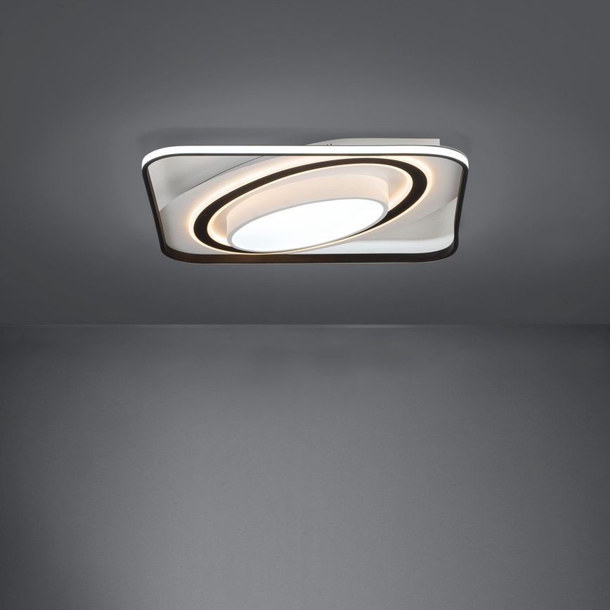 Eglo - LED Stmívatelné stropní svítidlo LED/28W/230V+LED/13W+ LED/2,8W 3000-6500K černá + dálkové ovládání