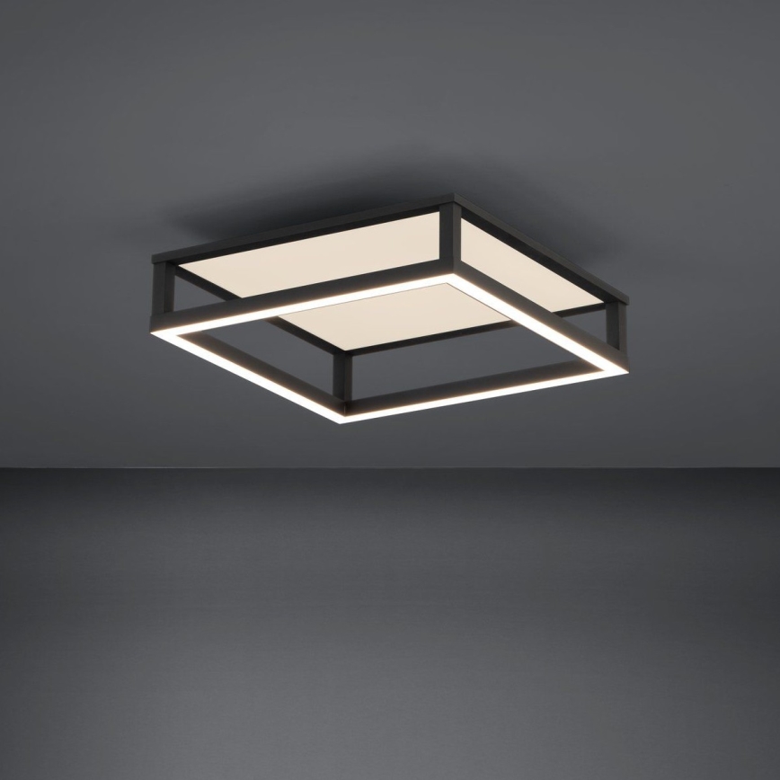 Eglo - LED Stmívatelné stropní svítidlo LED/29,4W/230V 2700-6500K černá + dálkové ovládání