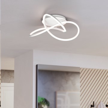 Eglo - LED Stmívatelné stropní svítidlo LED/40W/230V 2200-6500K pr. 83 cm bílá + dálkové ovládání